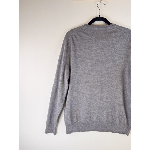 Brooks Brothers Mens Sweater V Neck Merino Wool Knit Long Sleeve Pullover Large - Picture 7 of 10